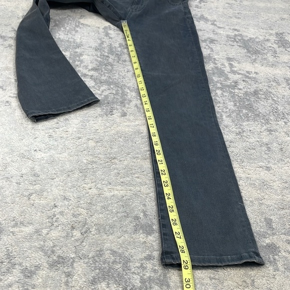 New AG Adriano Goldschmied Mari High Rise Slim Straight Jeans Faded Black Sz 24 - Picture 12 of 13